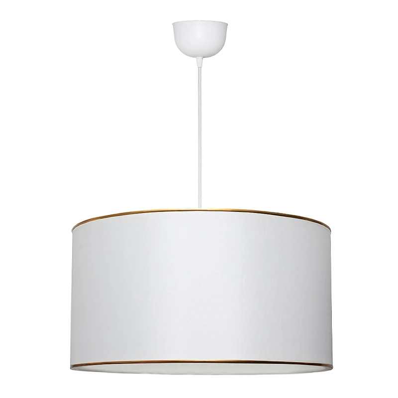 Alloy Megapap fabric ceiling lamp in white color 38x20x70cm.