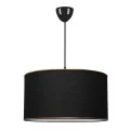 Alloy Megapap fabric ceiling lamp in black color 38x20x70cm.