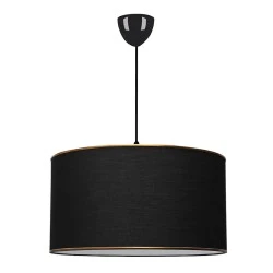 Alloy Megapap fabric ceiling lamp in black color 38x20x70cm. Alloy Megapap fabric ceiling lamp in black color 38x20x70cm.