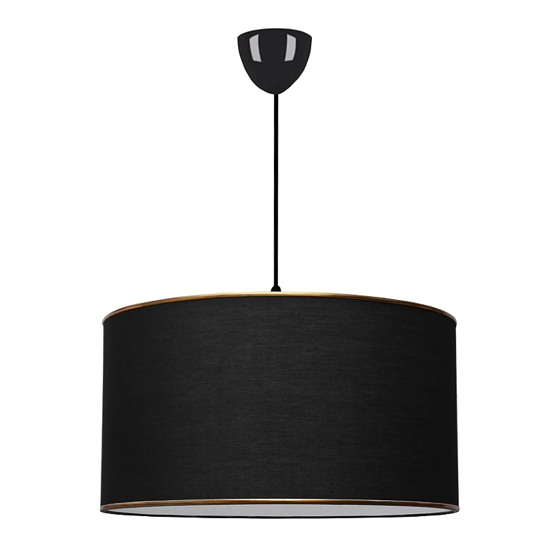Alloy Megapap fabric ceiling lamp in black color 38x20x70cm.