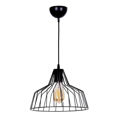 Arezzo Megapap E27 metallic ceiling light in black color Ø30x75cm.