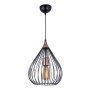 Ariana Megapap E27 metallic ceiling light in black color 26x26x70cm.