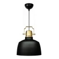 Artes Megapap E27  metallic ceiling lamp in black color Φ22x70cm.