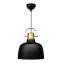 Artes Megapap E27  metallic ceiling lamp in black color Φ22x70cm.