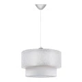 Barnhart Megapap fabric ceiling lamp in white color 30x30x70cm.