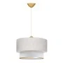Barnhart Megapap fabric ceiling lamp in white/golden color 30x20x70cm.