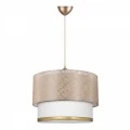 Barnhart Megapap fabric ceiling lamp in golden/cream color 30x20x70cm.