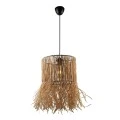 Biga Megapap E27 sisal ceiling light in natural color 30x30x90cm.
