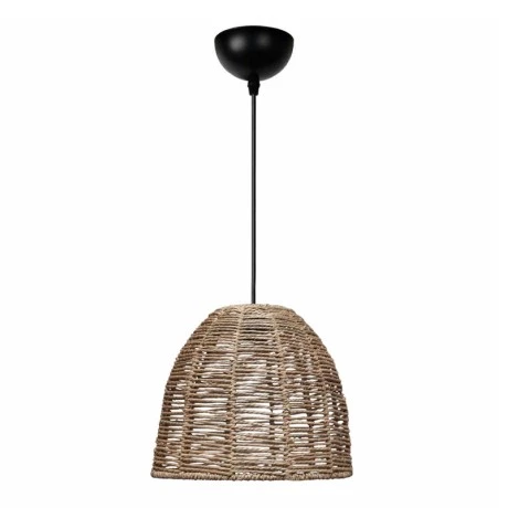 Cascais Megapap E27 rope ceiling lamp in natural color Ø31x70cm.