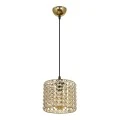 Deha Megapap E27 metal - glass single-light ceiling light in gold color 18x18x65cm.