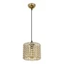 Deha Megapap E27 metal - glass single-light ceiling light in gold color 18x18x65cm.