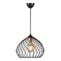 Dennis Megapap metallic ceiling lamp in black color 21x30x70cm.