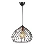 Dennis Megapap metallic ceiling lamp in black color 21x30x70cm.