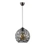 Dominico Megapap E27 metal single-light ceiling light in black color 24x24x70cm.