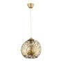 Dominico Megapap E27 metal single-light ceiling light in gold color 24x24x70cm.