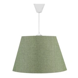 Elanor Megapap fabric ceiling lamp in cypress color 37x21x70cm. Elanor Megapap fabric ceiling lamp in cypress color 37x21x70cm.