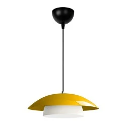Eliora Megapap E27 metallic ceiling lamp in yellow color Ø36x100cm. Eliora Megapap E27 metallic ceiling lamp in yellow color Ø36x100cm.