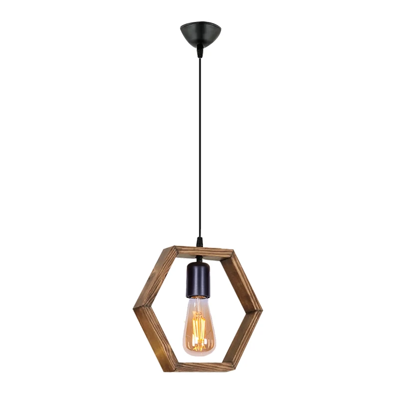 Esela Megapap wooden ceiling light in natural color 26x4x70cm.