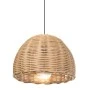 NATURAL RATTAN CEILING LAMP D37Χ28CM