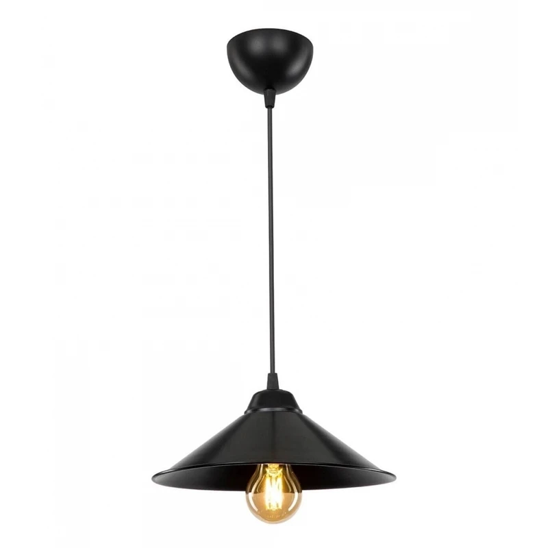 Felicity Megapap E27 plastic eiling lamp in black color 24x24x70cm.