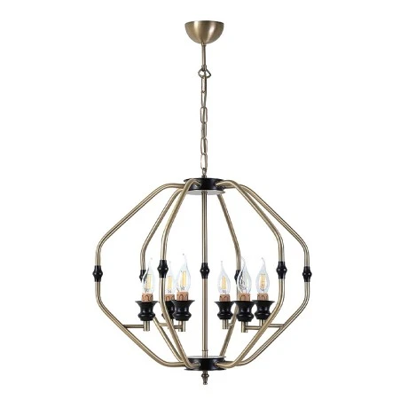 Flawless Megapap metallic six-light ceiling light in golden color 55x55x75cm.