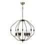 Flawless Megapap metallic six-light ceiling light in golden color 55x55x75cm.