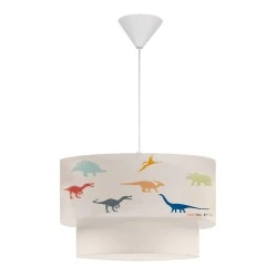 Goofy Megapap fabric ceiling lamp with cute little dinosaurs 30x20x70cm. Goofy Megapap fabric ceiling lamp with cute little dinosaurs 30x20x70cm.