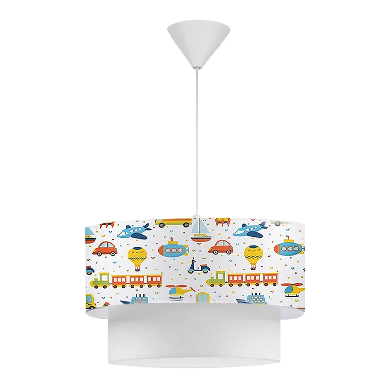 Goofy Megapap fabric ceiling lamp with cute cars 30x20x70cm.