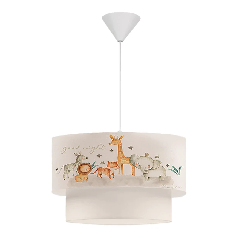 Goofy Megapap fabric ceiling lamp with cute little animals 30x20x70cm.
