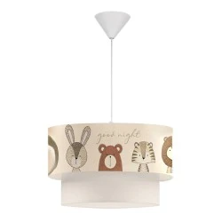 Goofy Megapap fabric ceiling lamp with cute little animals 30x20x70cm. Goofy Megapap fabric ceiling lamp with cute little animals 30x20x70cm.
