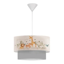 Goofy Megapap fabric ceiling lamp with cute little animals 30x20x70cm. Goofy Megapap fabric ceiling lamp with cute little animals 30x20x70cm.