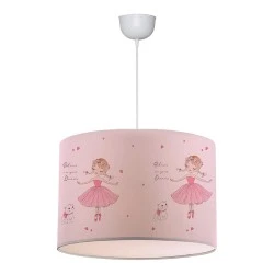 Goofy Megapap fabric ceiling lamp with cute ballarinas 28x21x70cm. Goofy Megapap fabric ceiling lamp with cute ballarinas 28x21x70cm.