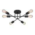 Helga Megapap E27 metallic ceiling lamp in black color 50x12x20cm