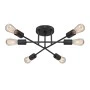 Helga Megapap E27 metallic ceiling lamp in black color 50x12x20cm