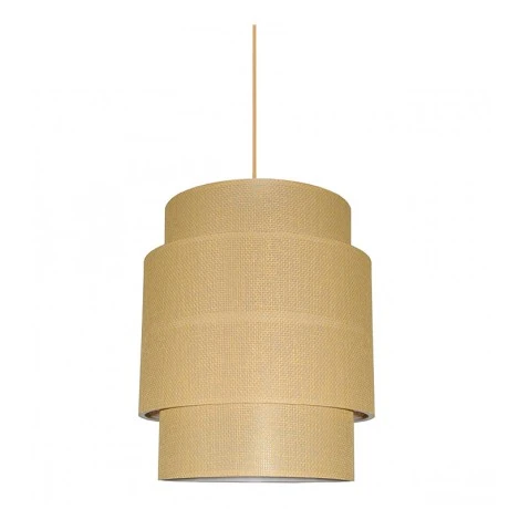 Holdon Megapap Ε27 fabric ceiling light in beige color 30x30x70cm