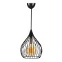Koert Megapap metallic ceiling lamp in black color 25x30x70cm.