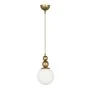 Latona Megapap metallic single-light ceiling light E27 in gold color 15x15x70cm.