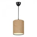 Layla Megapap Ε27 fabric ceiling light in beige color 19x25x70cm