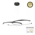 Cres Megapap metallic Led ceiling light in black color 70x48x65cm.
