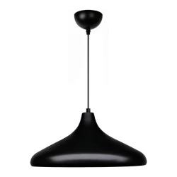 Lela Megapap E27 metallic ceiling lamp in black color Ø31x100cm. Lela Megapap E27 metallic ceiling lamp in black color Ø31x100cm.