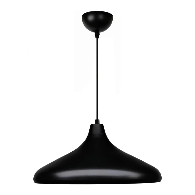 Lela Megapap  E27 metallic ceiling lamp in black color Ø31x100cm.