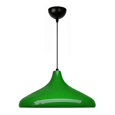 Lela Megapap  E27 metallic ceiling lamp in green color Ø31x100cm.