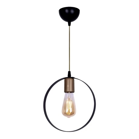 Liona Megapap E27 metallic ceiling light in black color 25x10x70cm.