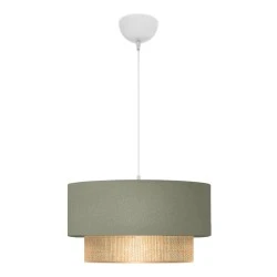 Lucifer Megapap Ε27 fabric ceiling lamp in pastel green color 30x15x70cm Lucifer Megapap Ε27 fabric ceiling lamp in pastel green color 30x15x70cm