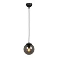 Malta Megapap E27 glass single light ceiling light in black color 15x15x70cm.