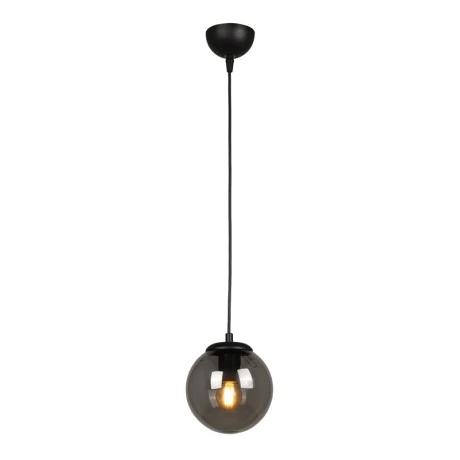 Malta Megapap E27 glass single light ceiling light in black color 15x15x70cm.