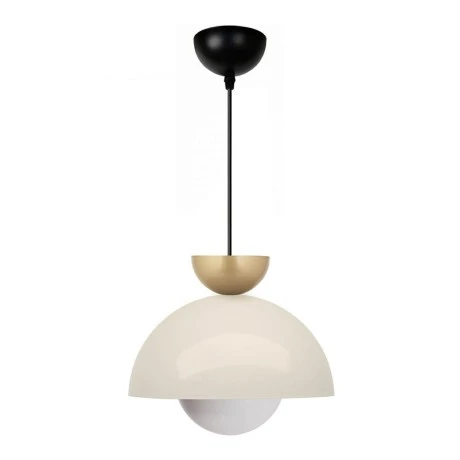 Marilia Megapap  E27 metallic ceiling lamp in white color Ø25x115cm.