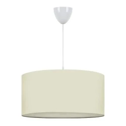 Monahan Megapap fabric ceiling lamp in ecru color 38x20x70cm. Monahan Megapap fabric ceiling lamp in ecru color 38x20x70cm.