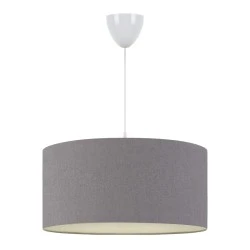 Monahan Megapap fabric ceiling lamp in grey color 38x20x70cm. Monahan Megapap fabric ceiling lamp in grey color 38x20x70cm.