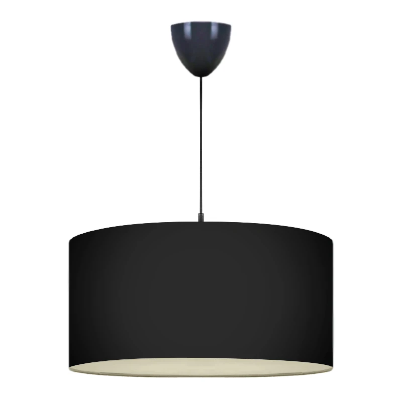 Monahan Megapap fabric ceiling lamp in black color 38x21x70cm.